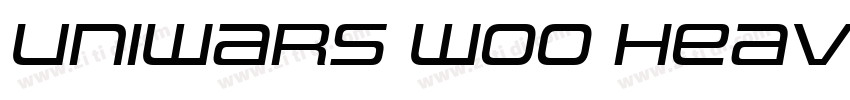 Uniwars W00 Heavy字体转换